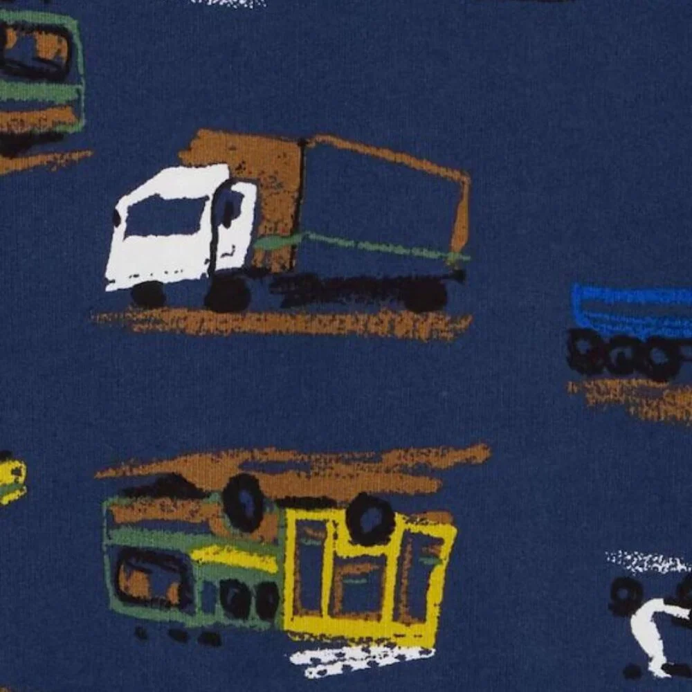 NWT Carter's Boy Long Sweatshirt Set 2 Pieces Blue Truck